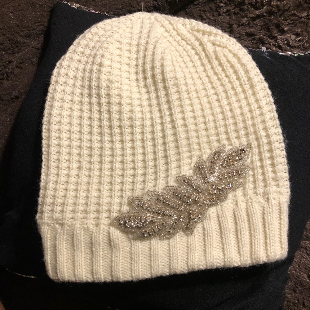 Knitted rhinestone beanie